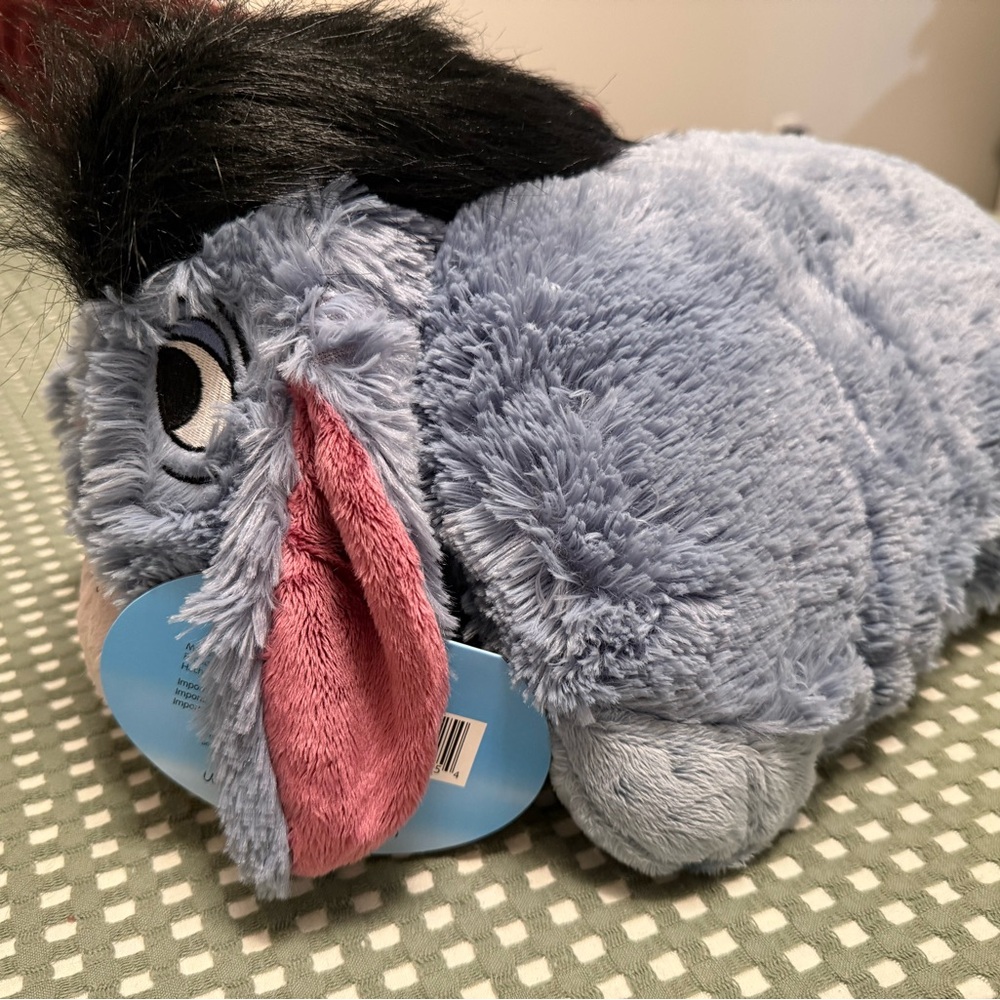 Disney Winnie the Pooh Blue and Pink Eeyore Plush